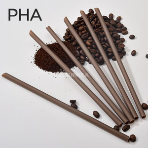 PHA Biobased Fiber Coffee Grounds Straws