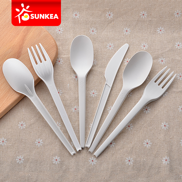 Compostable eco friendly biodegradable CPLA plastic cutlery
