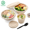 Biodegradable food grade wheat straw paper bowl 