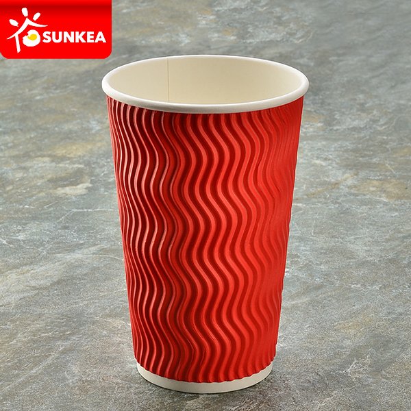 S-shaped Ripple Wall Paper Cup