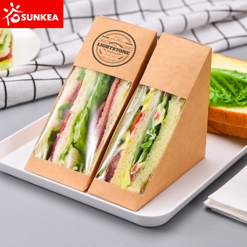 Download Wholesale Disposable Kraft Paper Sandwich Boxes - Buy Paper Sandwich Boxes Product on Food ...