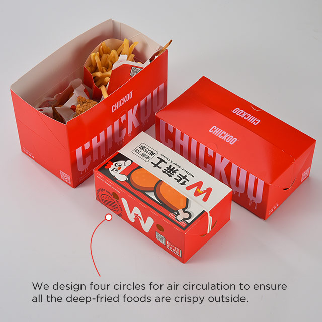 Custom Printed Fried Food Box