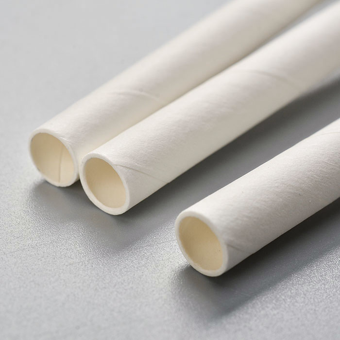 Compostable biodegradable eco friendly white paper drinking straws