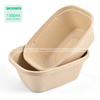 100% biodegradable sugarcane pulp food packaging lunch box