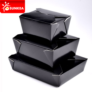 Disposable Custom Logo Printed Paper Chinese Hot Food Box
