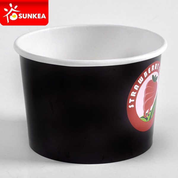 Custom logo food Container paper ice cream cup