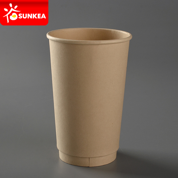 Bamboo fiber double wall paper cup