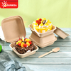 Compostable Eco friendly Clamshell Box Clamshell Packaging for Burger And Cake