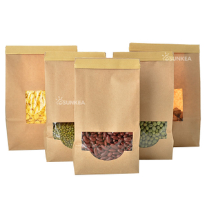 Kraft Tin Tie Bag with Window