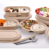 Biodegradable Eco Friendly Compostable Wheat Straw Yellow Pulp Food Bowls