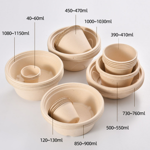 Biodegradable Food-grade Wheat Straw Paper Bowl 