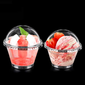 Plastic Ice Cream Cup with Dome Lid