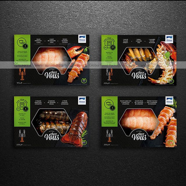 Customized Double Coated PE Frozen Food Shrimp Packaging Box
