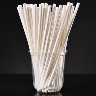 Compostable Biodegradable Eco-friendly White Paper Drinking Straws