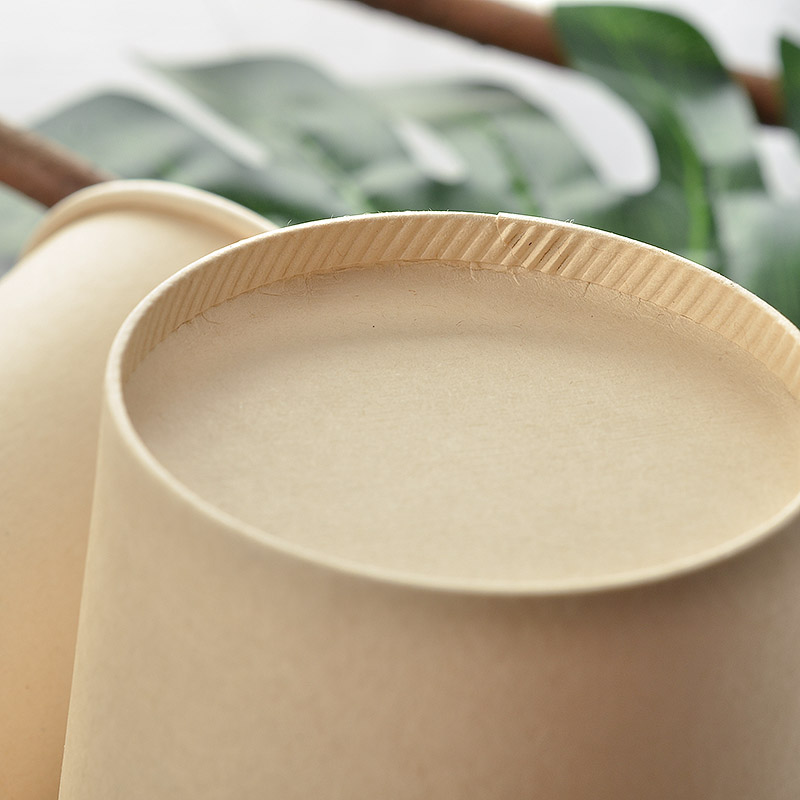 Disposable Single Wall Bamboo Fiber Paper Cup