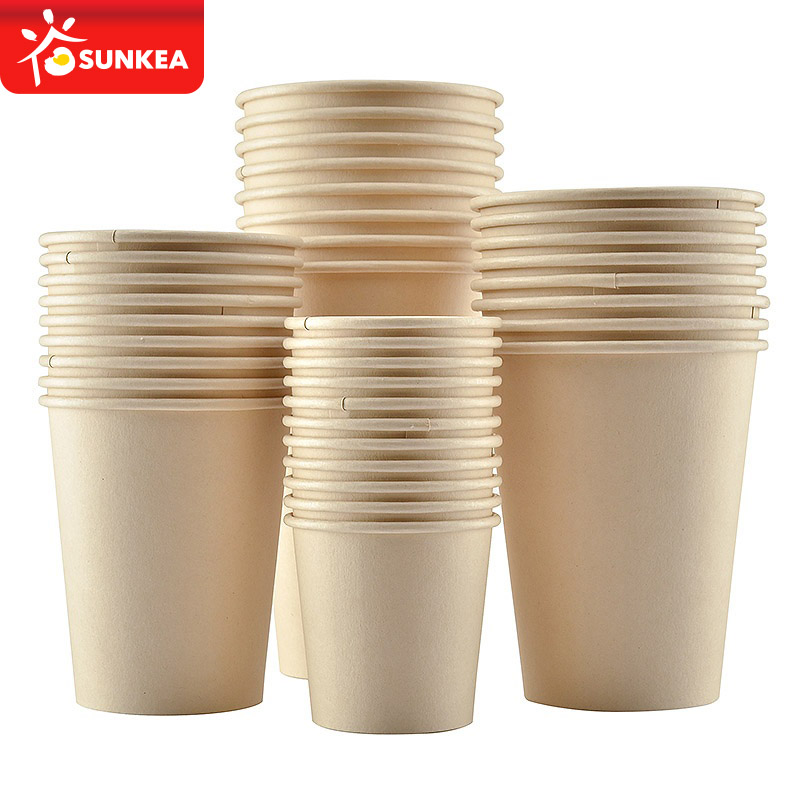 Disposable bamboo fiber coffee paper cup