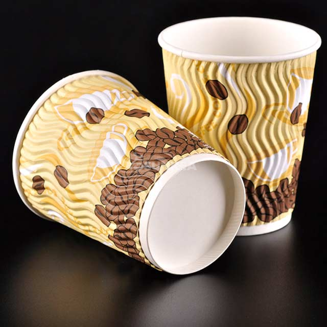 Custom Printed Ripple Wall Paper Cup