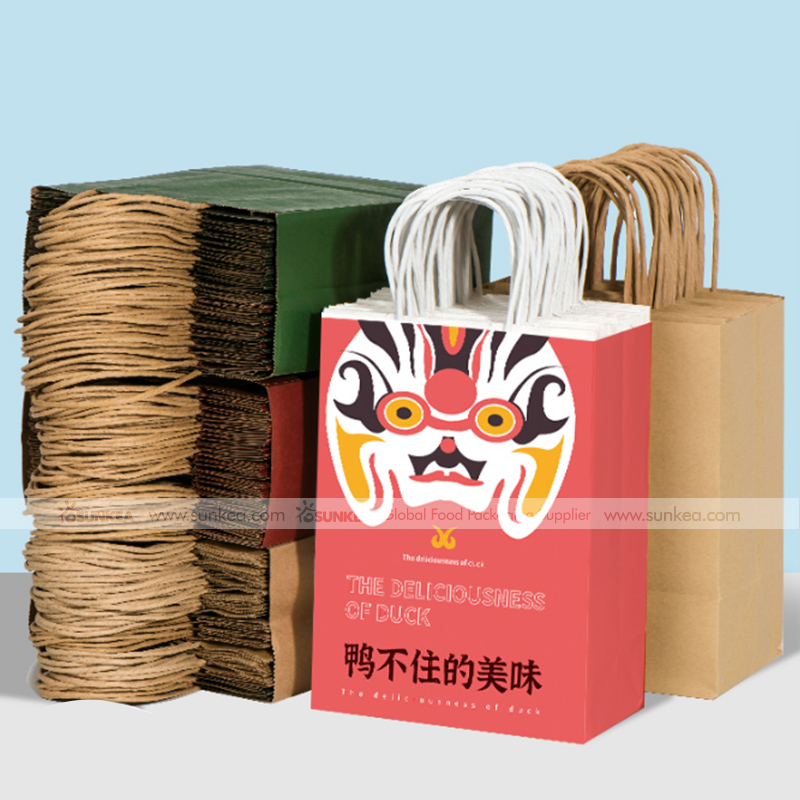 Sunkea custom made paper food packaging bag
